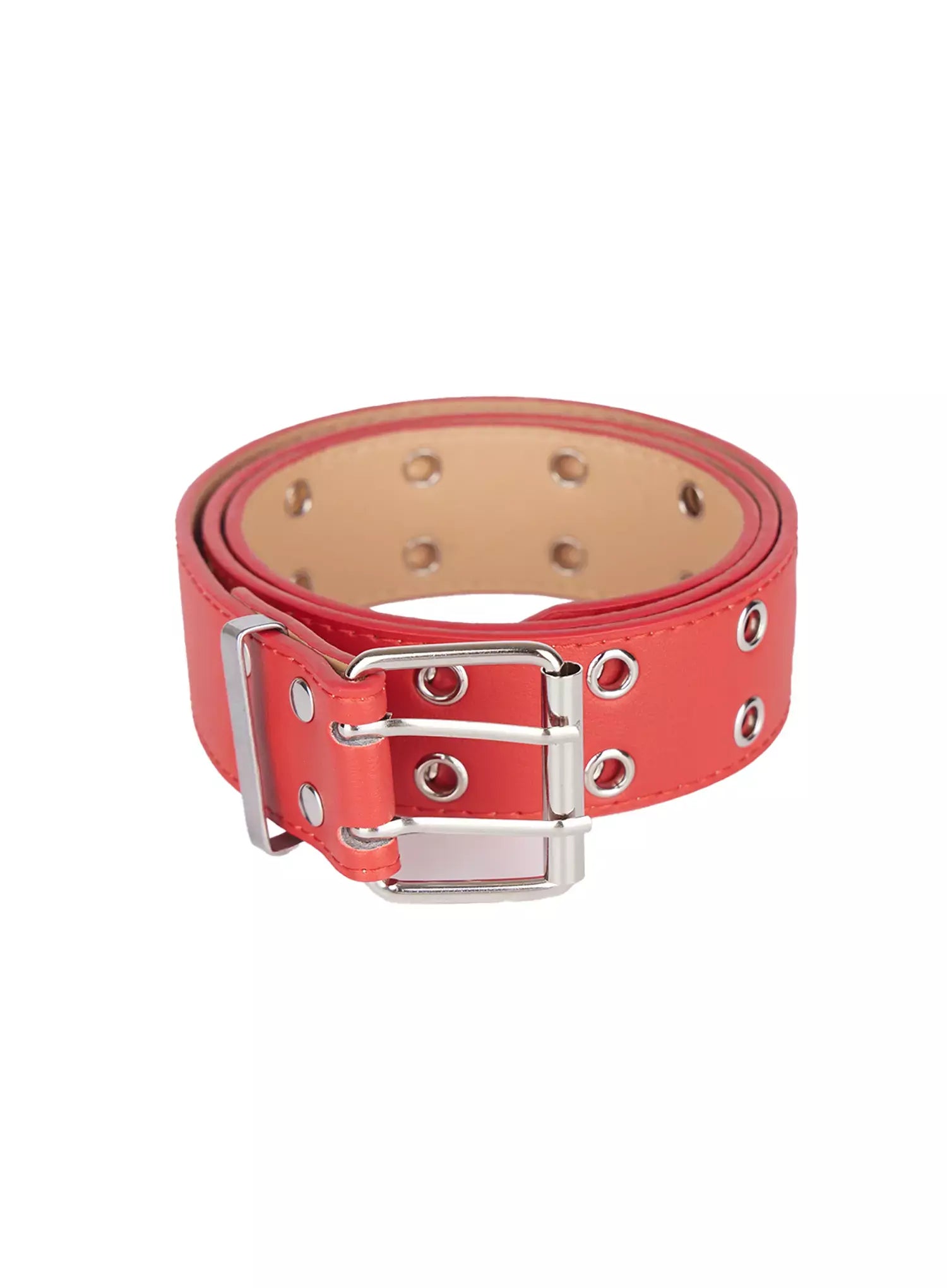 double-eyelet-belt-iu524 / Red