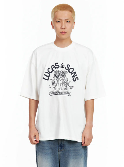 Men's Lucas Graphic Oversized Tee IL514