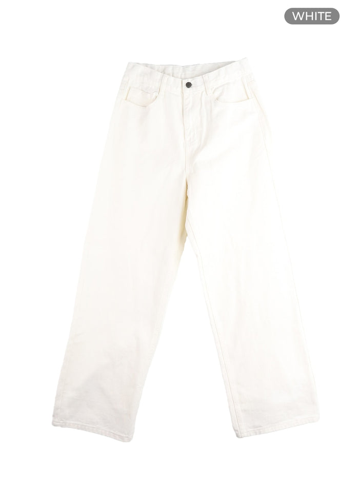 solid-straight-leg-trousers-im414 / White