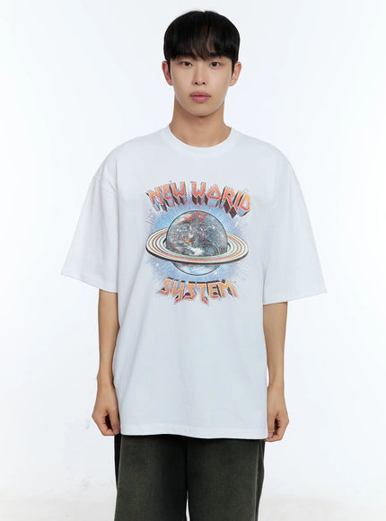 mens-cosmic-graphic-tee-il515 / White