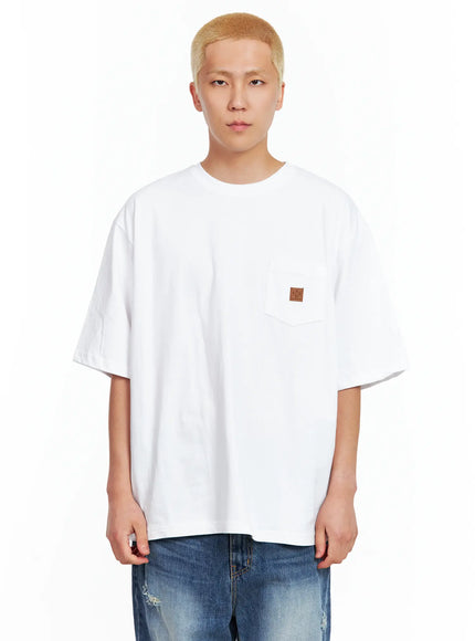 mens-patch-pocket-t-shirt-il514 / White