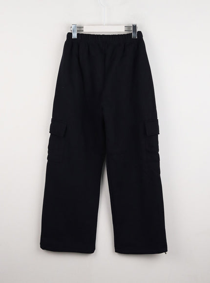 flowy-drawstring-plush-wide-pants-id305