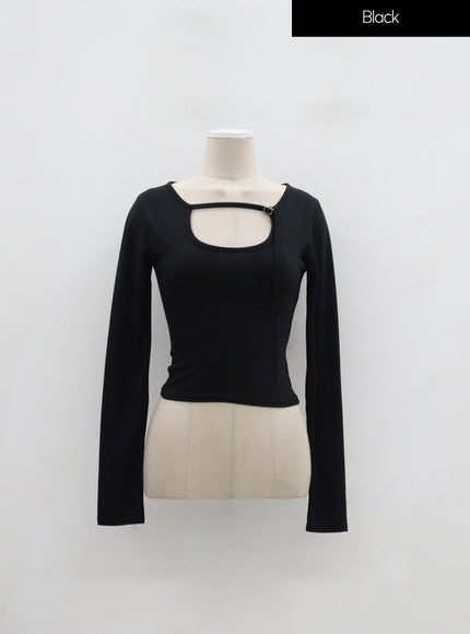Cut-Out Cropped Top IF301
