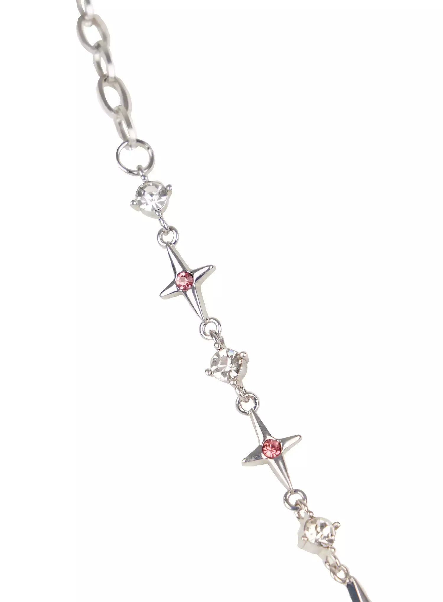 Double Chain Heart Pendant Necklace IO527