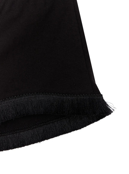 Fringe Trim Shorts IY501