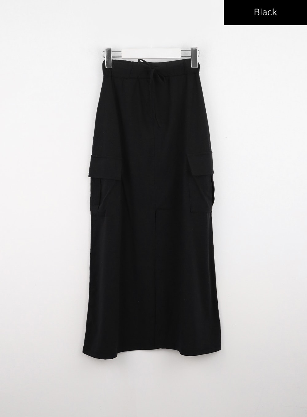 slit-pocket-maxi-skirt-io326 / Black