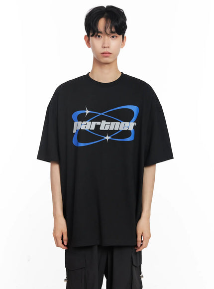 mens-partner-cotton-tee-il504 / Black