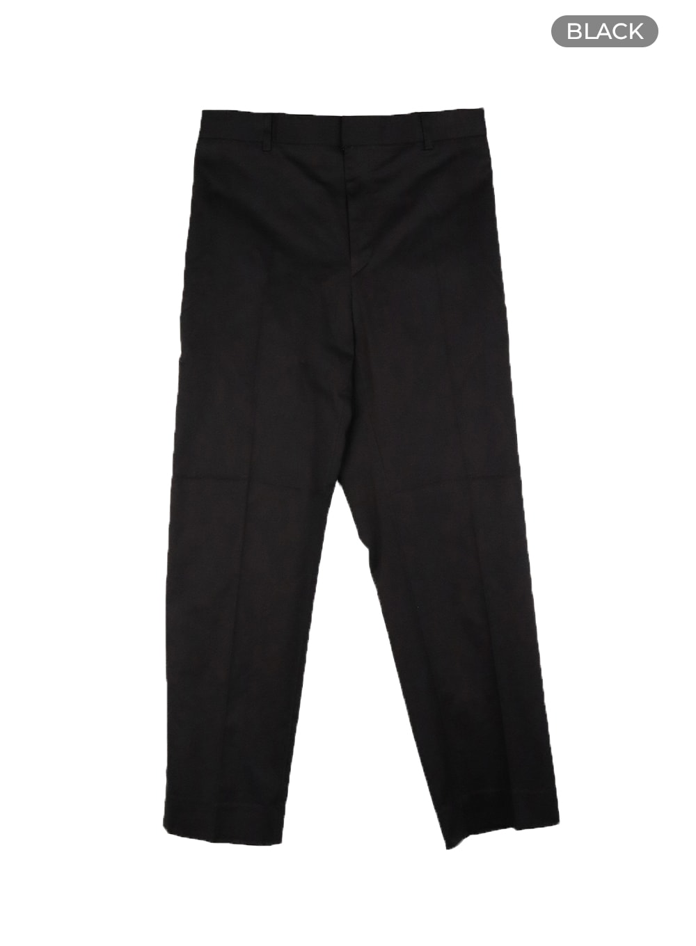 mens-classic-straight-trousers-ia401 / Black