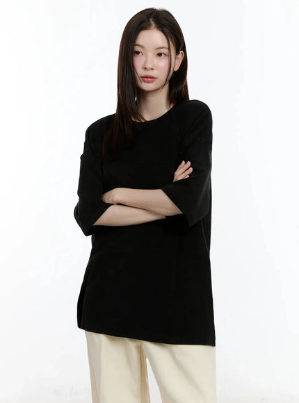 Cozy Fleece Cotton T-Shirt ID526