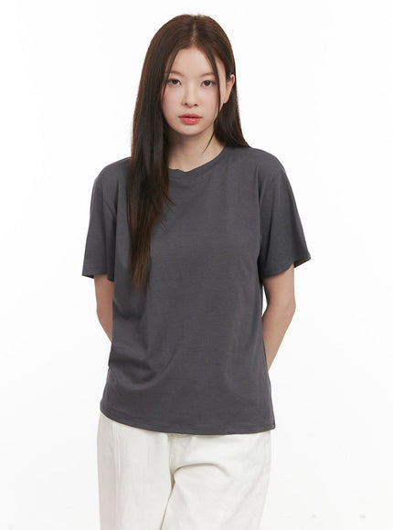 essential-comfort-cotton-t-shirt-ij530 / Dark gray