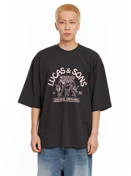 Men's Lucas Graphic Oversized Tee IL514