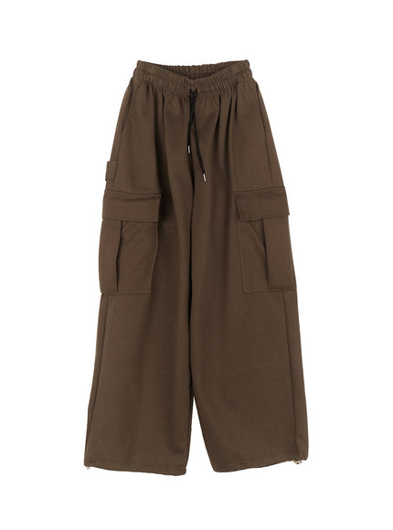 Comfy Cargo Wide-Fit Sweatpants IA504
