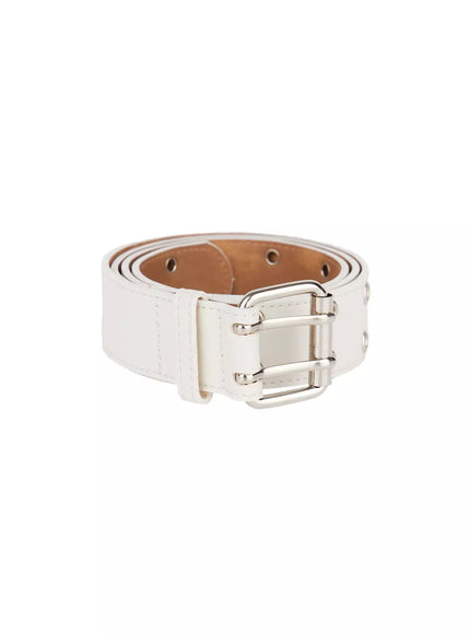 studded-buckle-belt-ij528 / Light beige