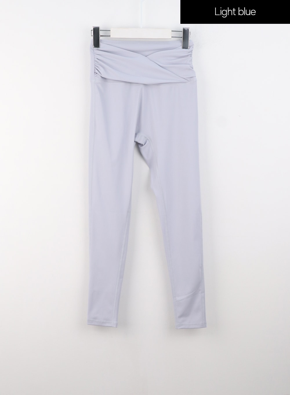 waist-wrapped-leggings-is322 / Light blue