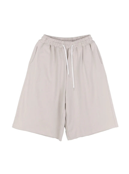 mens-soft-bermuda-sweatshorts-il514 / Light gray