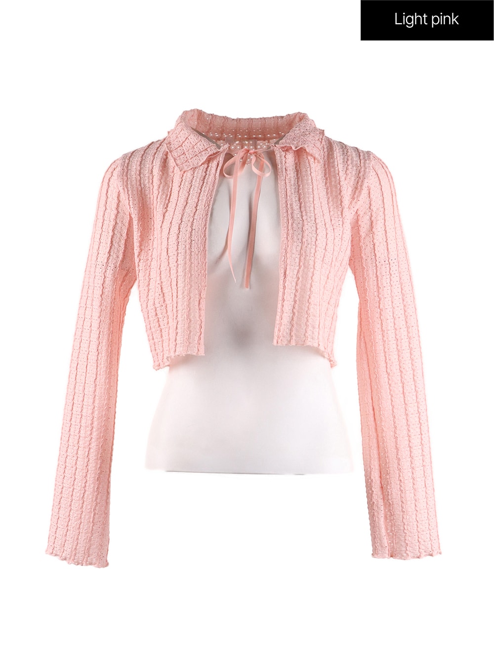 bowknot-lace-cardigan-if408 / Light pink