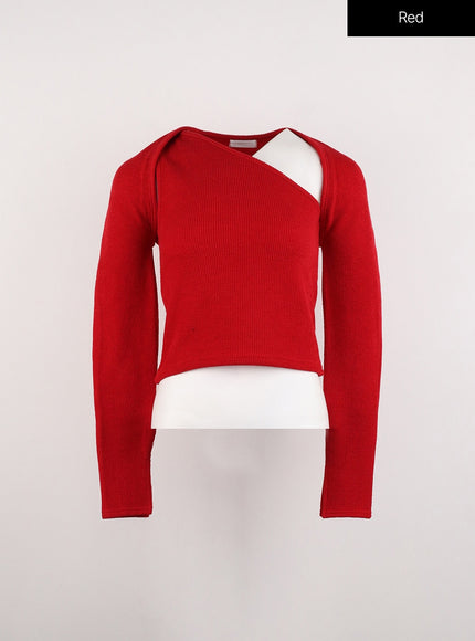 asymmetrical-tank-top-and-bolero-set-id306 / Red