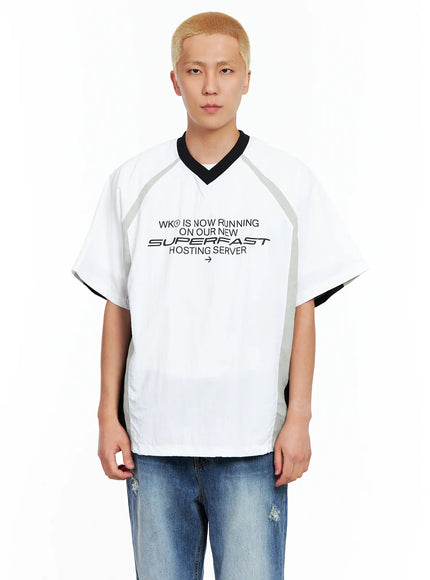 mens-v-neck-basic-jersey-il514 / White