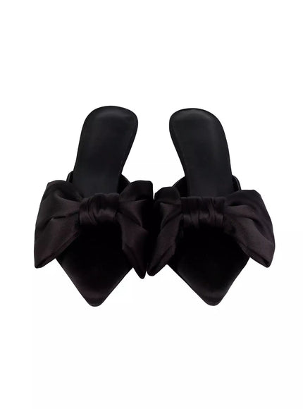 Big Bow Mule Stiletto Pumps IM506