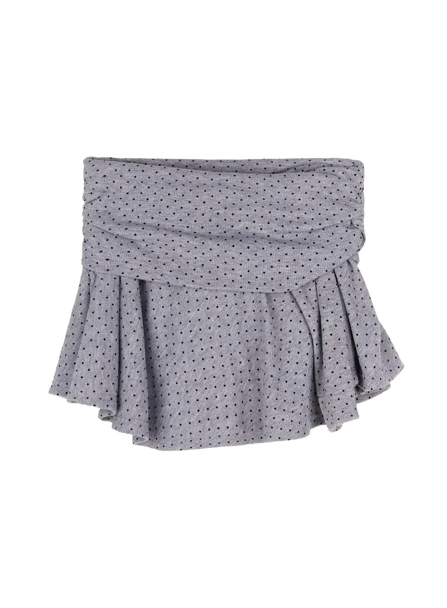 polka-dot-high-waist-skirt-iy525 / Gray