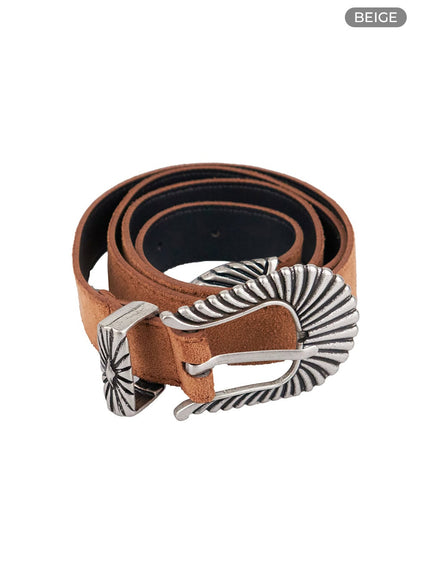 chic-buckle-belt-io409 / Beige