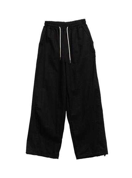 mens-classic-wide-fit-slacks-pants-if528 / Black