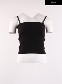 solid-camisole-top-ij430 / Black