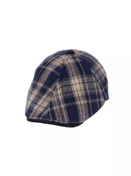 plaid-flat-cap-id503 / Dark blue