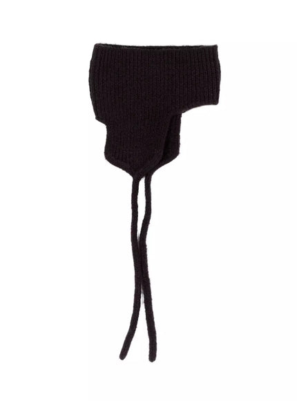 ribbed-earflap-bonnet-id503 / Dark gray