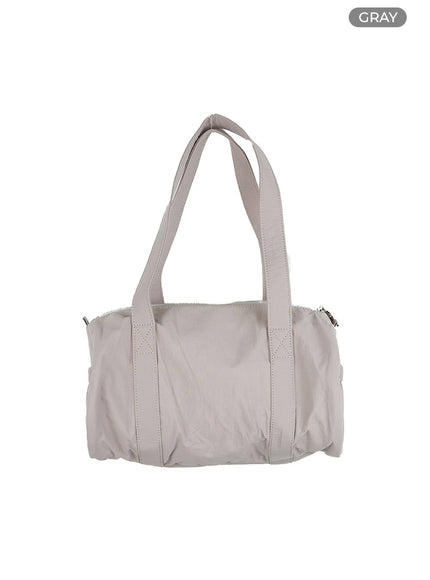 nylon-pocket-shoulder-bag-is427 / Gray