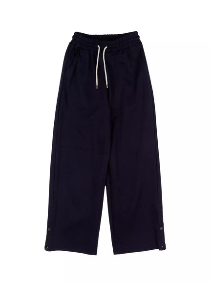 snap-detail-sweatpants-id503 / Dark blue