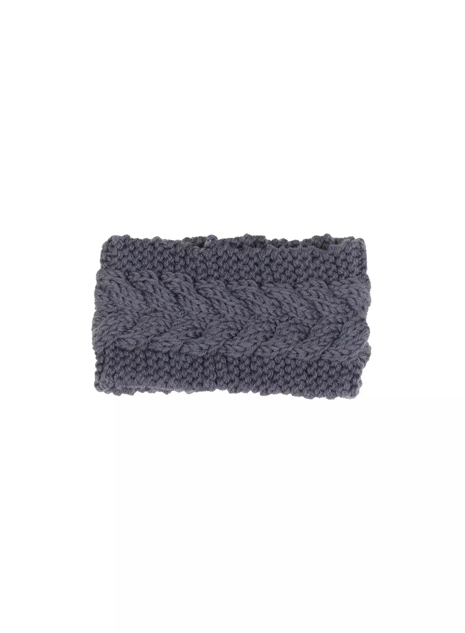 chunky-knit-headband-io530 / Dark gray
