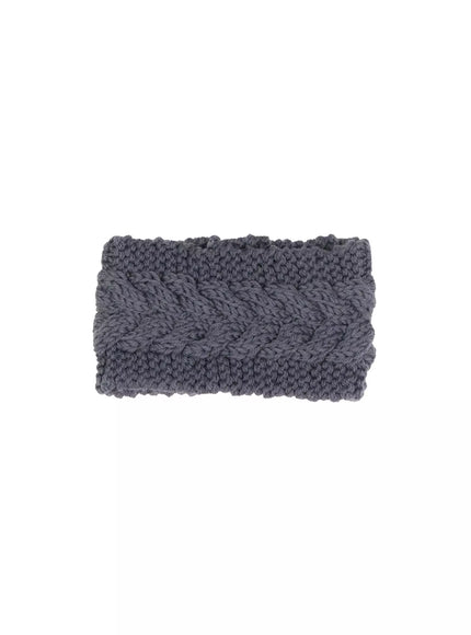chunky-knit-headband-io530 / Dark gray