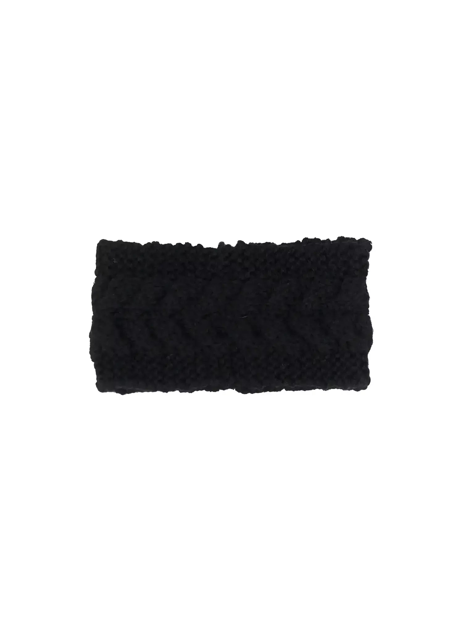 chunky-knit-headband-io530 / Black