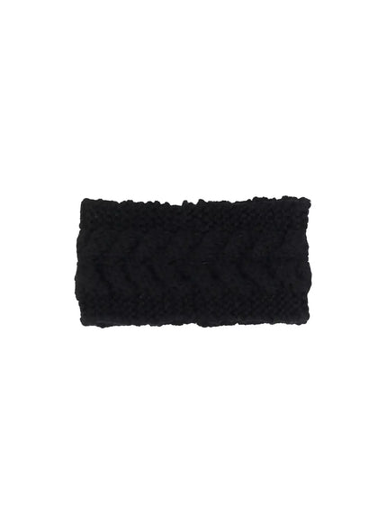 chunky-knit-headband-io530 / Black