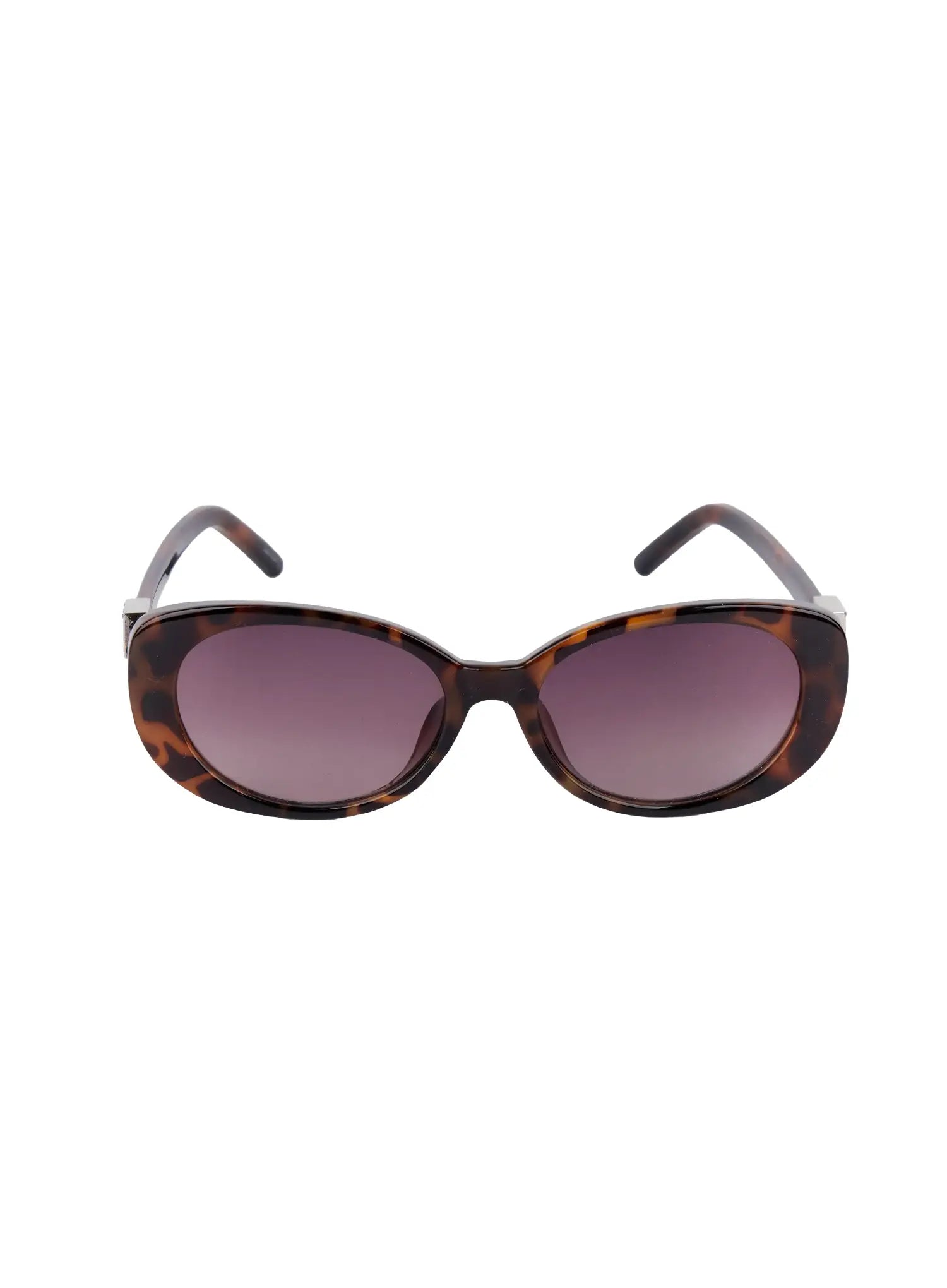 jewel-slim-oval-sunglasses-ij508 / Leopard