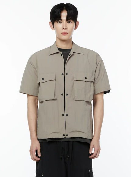 mens-casual-snap-button-short-sleeve-shirt-ia527