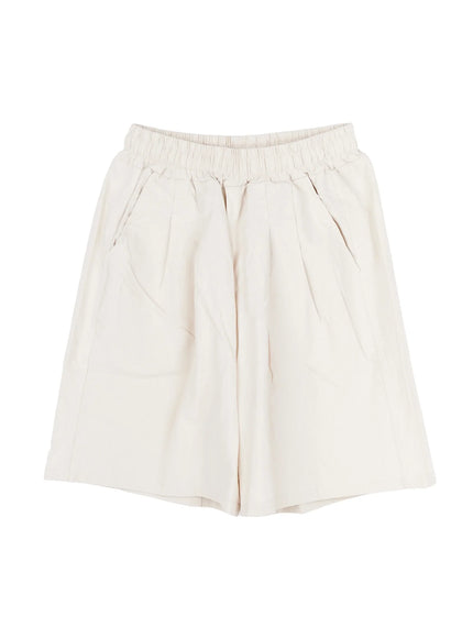 mens-casual-pintuck-shorts-light-beige-iy522
