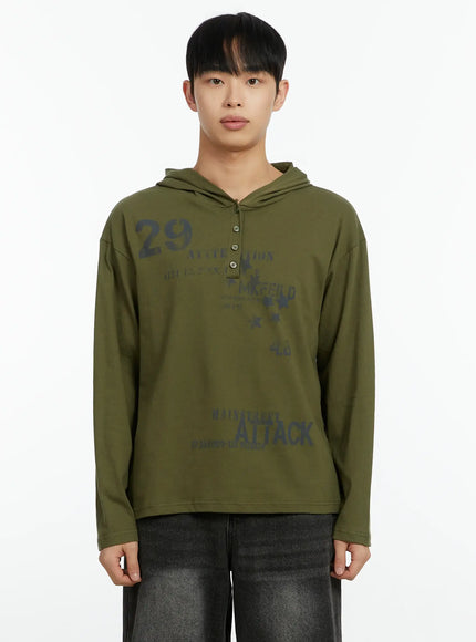 mens-graphic-print-henley-hooded-long-sleeve-top-if511