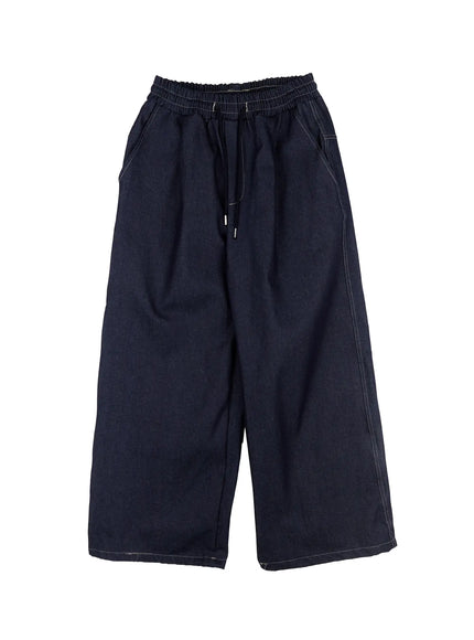 Men's Graphic Jeans (Dark Blue) IS529