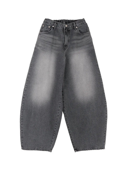 mens-vintage-wash-baggy-jeans-id502 / Gray