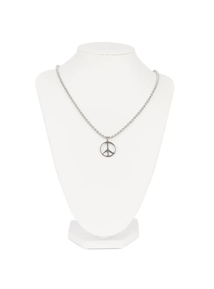 Peace Pendant Ball Chain Necklace ID524