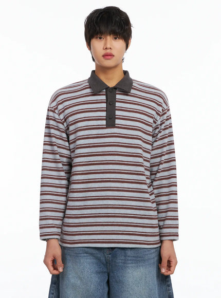 mens-striped-collar-fleece-sweater-ij512