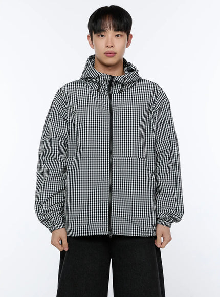 mens-checkered-hooded-jacket-ia520