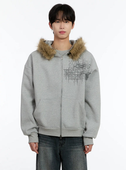 mens-faux-fur-trimmed-hoodie-id502