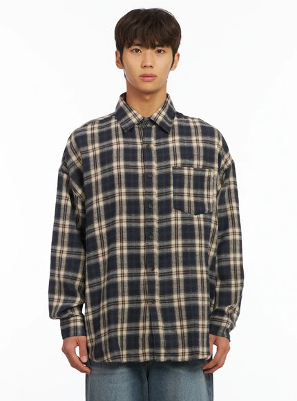 Men's Plaid Shirt IJ514