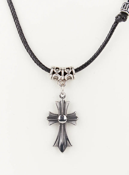 mens-adjustable-cross-pendant-necklace-ij512