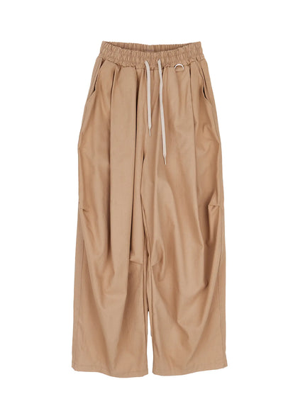 mens-casual-wide-leg-cotton-trousers-ia501 / Beige