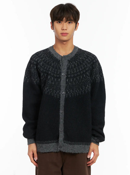Men's Nordic Pattern Cardigan ID511