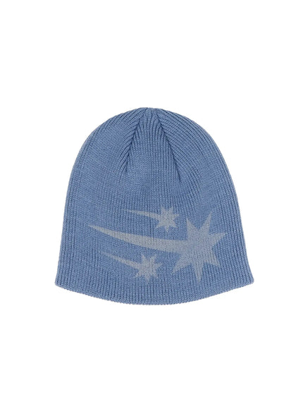 starry-knit-beenie-id523 / Blue